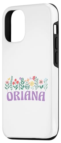 iPhone 13 ワイルドフラワー フローラル ORIANA ファーストネーム 母の日 レディース スマホケース