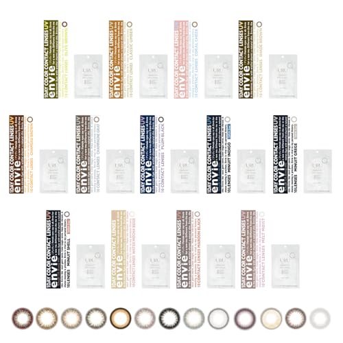 カラコン envie アンヴィ マルーンブラック ワンデー 10枚入り 2箱 【マスクシート付き】 (±0.00)