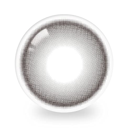 i-sha オリアナ ミューン カラコン グレー 1年用 度あり度なし 【1箱1枚入り 2箱セット】 (-2.50)