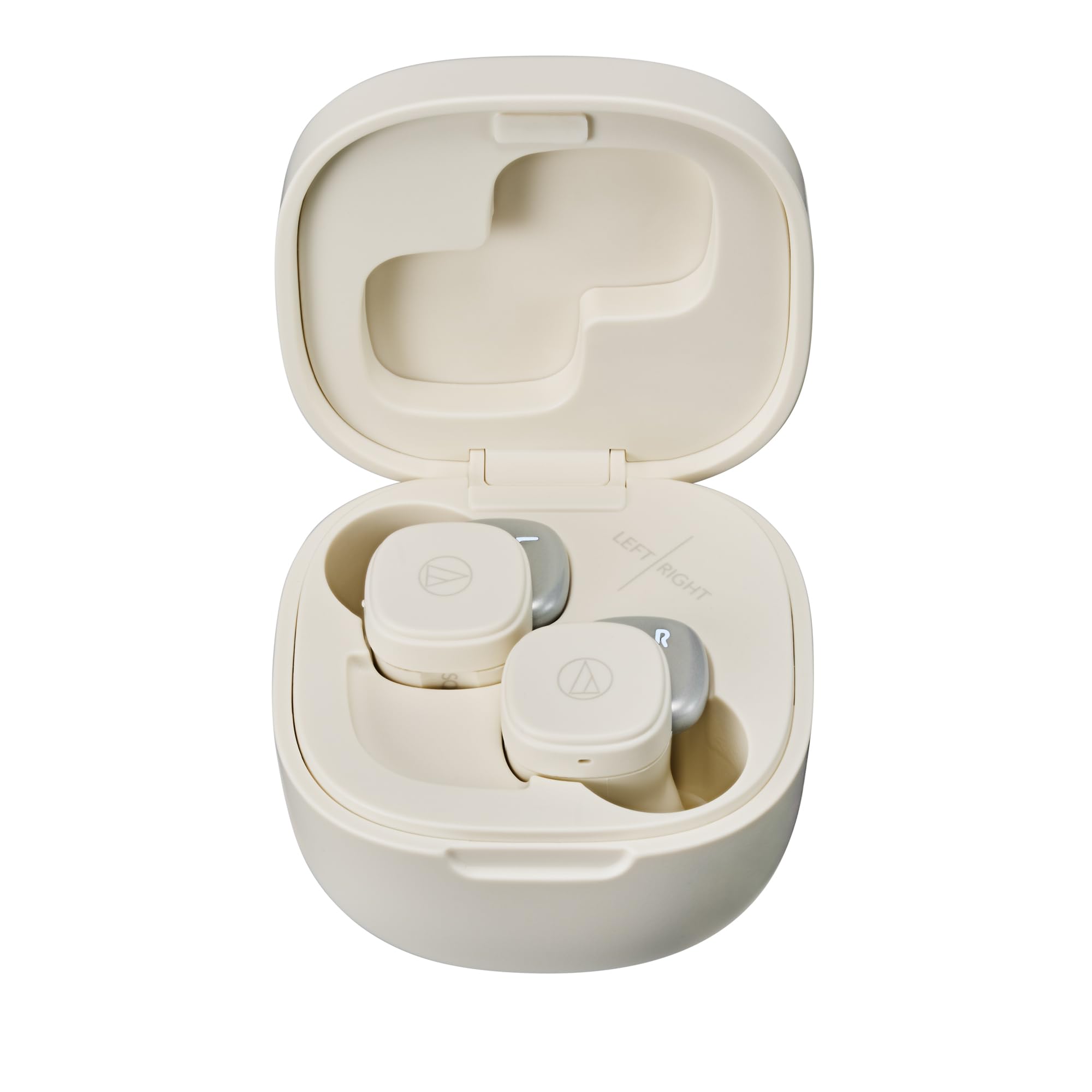 オーディオテクニカ ワイヤレスイヤホン サンドホワイト Bluetooth 急速充電 小型 軽量 サスティナブル ATH-SQ1TW STB